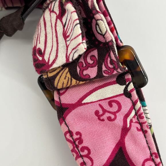 Vera Bradley Mod Floral Pink Quilted Hipster Crossbody Messenger Shoulder Bag Co - Picture 9 of 15